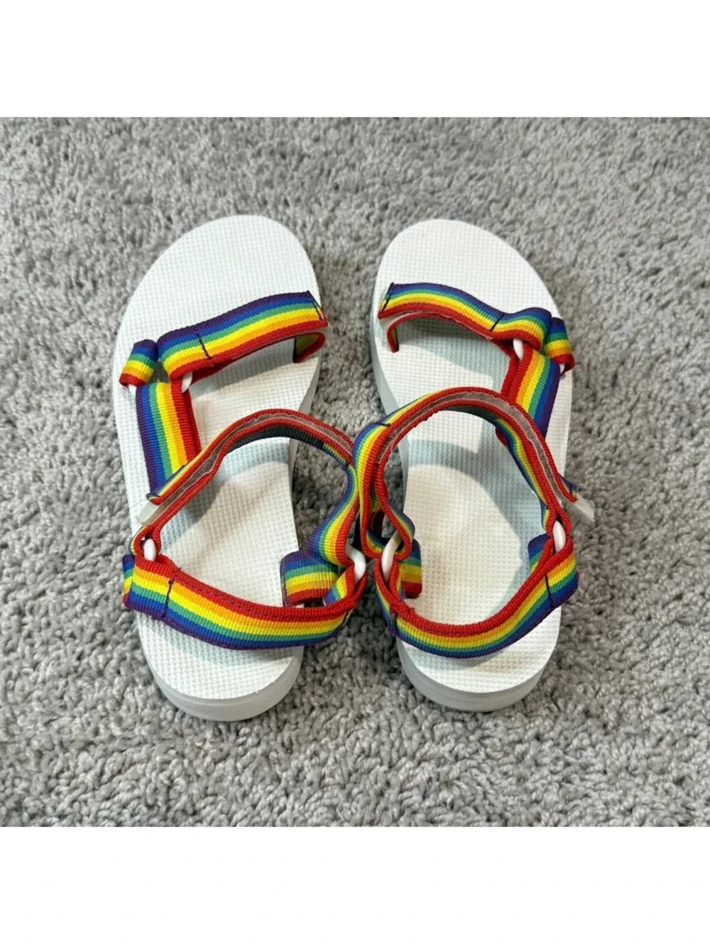 Teva Original Universal Rainbow Pride Platform Sandals Women’s Size 7